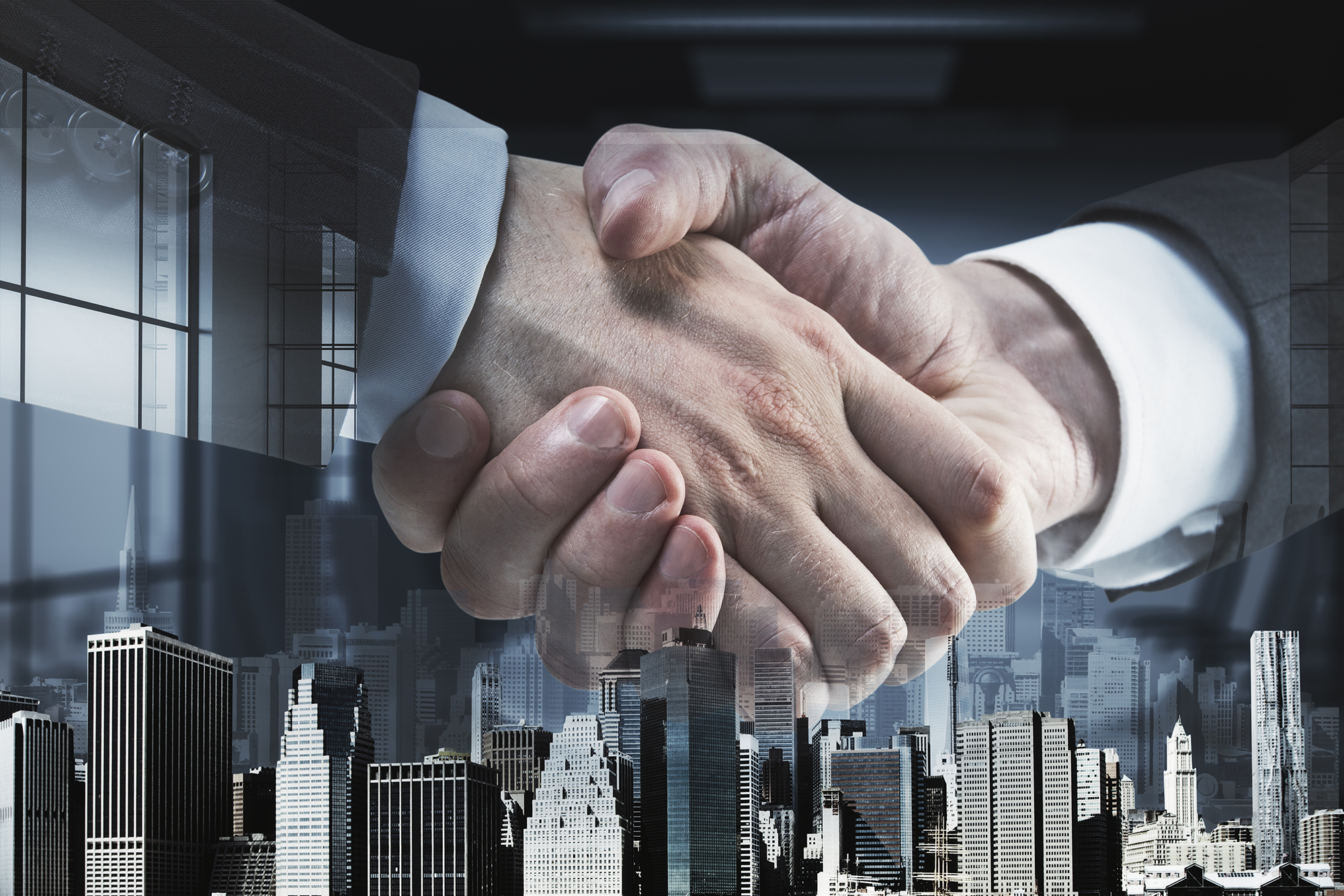 Handshake representing commitment to clients